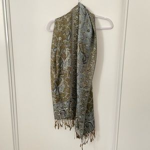 Pashmina Green and Blue Shawl